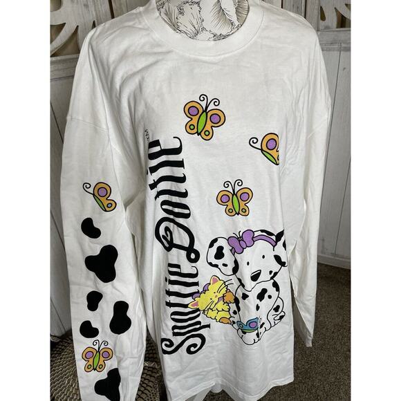 New! Dumbgood Spottie Dottie Sanrio Long Sleeve Graphic Tee Size Large - Picture 2 of 9